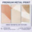 Blush Minimal Layers - Art minimaliste abstrait, impression sur métal moderne-71291771