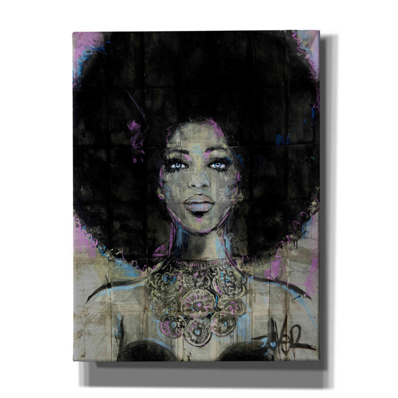 «Soul» par Loui Jover, art mural sur toile, H 16 po x l 12 po x P 0,75 po