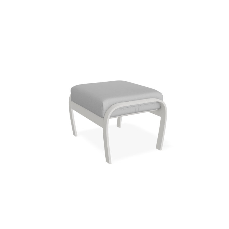 Repose-pieds avec coussin Askar, Neige texturée, Éblouissement