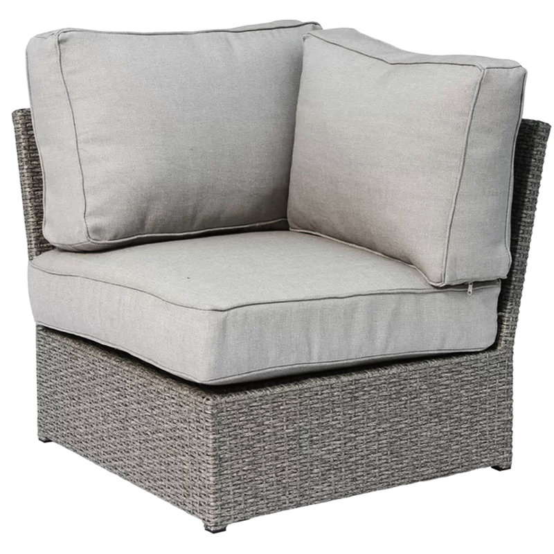 Grey Patio Lounge Chair - Comfortable Cushions, , 33X33x26, 31 Lb, Outdoor Reclining With Seat Rust Frame, Stain Lbs