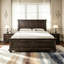 Base de lit tête de lit style pin traditionnel-850440411-850440410