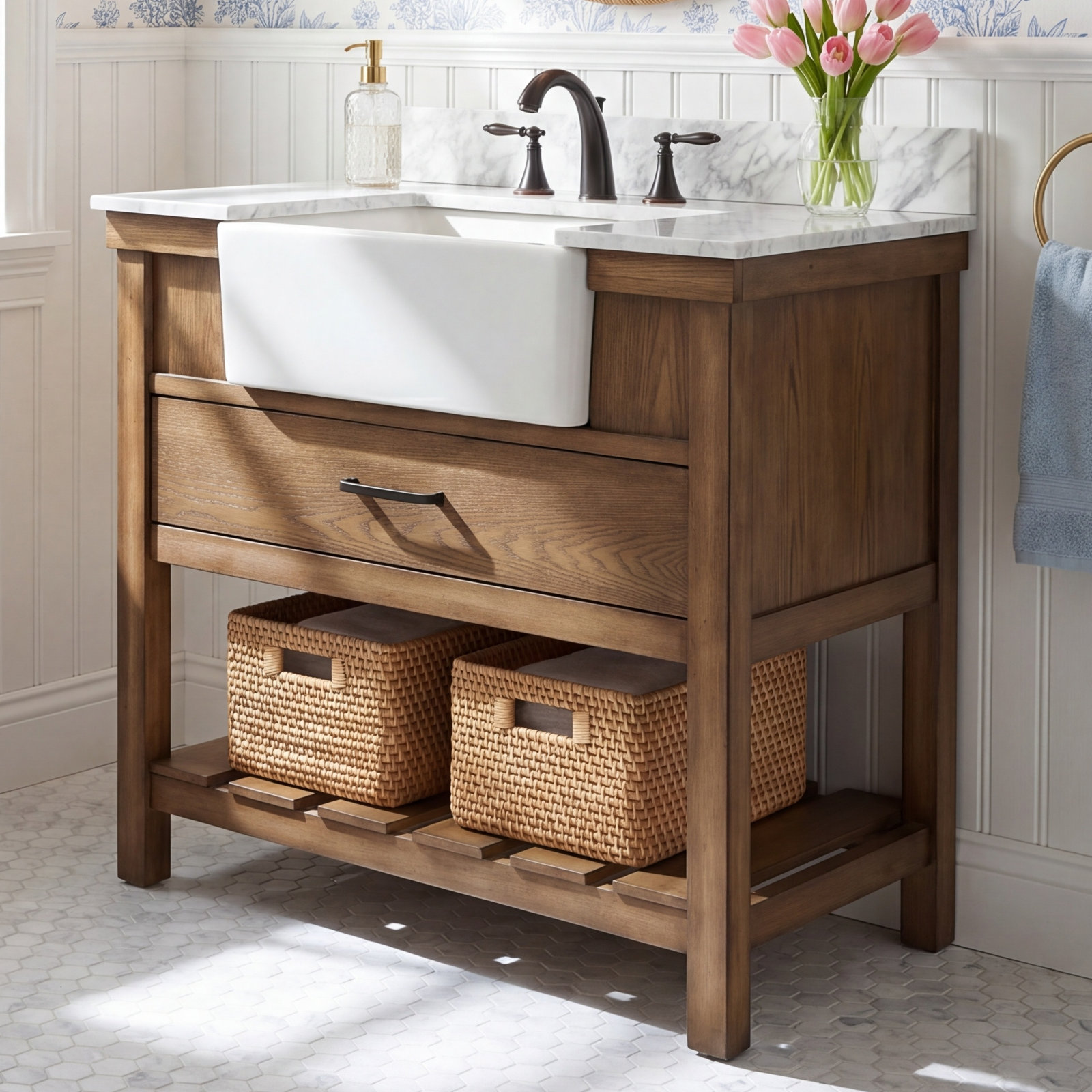 Pelaghia 36'' Single Bathroom Vanity, Driftwood