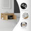 Meuble-lavabo flottant 30 po avec lavabo, porte à fermeture en douceur, comptoir en granite blanc 0,6 po et dosseret, contreplaqué