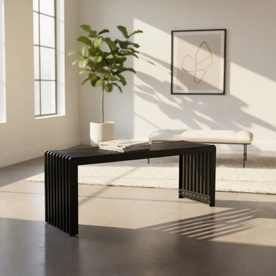 Dune Rounded Bench - Black