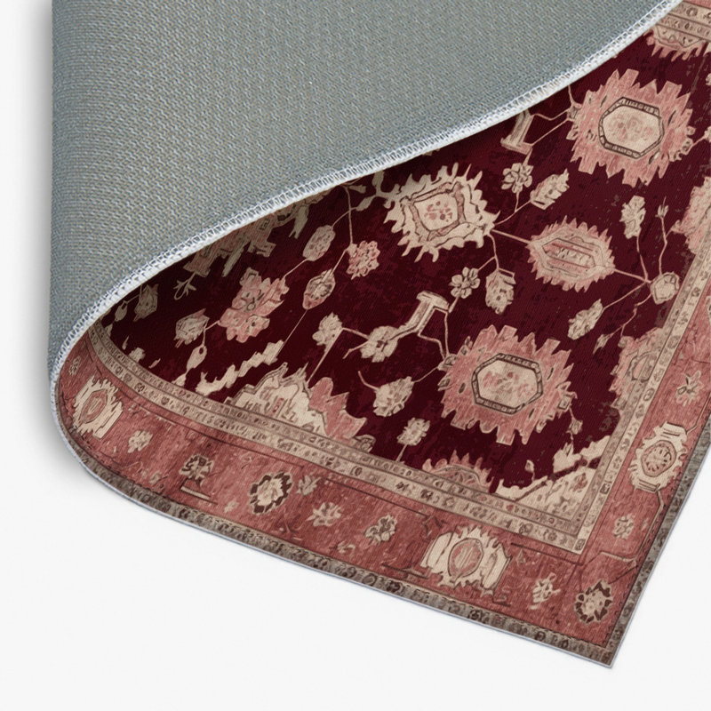Tapis intérieur et extérieur brun Overdyed, Rectangulaire 8 pi x 10 pi