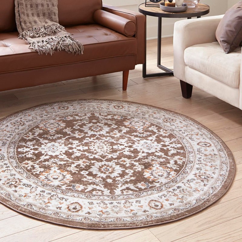 Charlotte Floral Indoor Rug, Round 7'10"