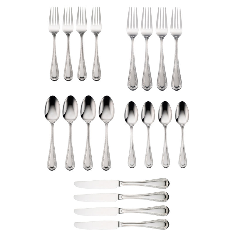 Countess Mirrored Stainless Steel 20-Piece Flatware Set