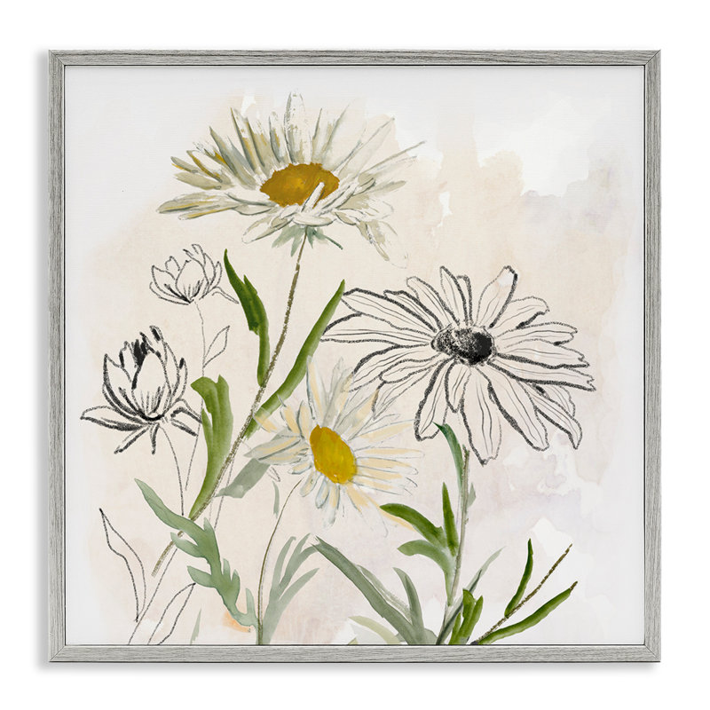 Giclée encadrée de fleurs Pure Pure, par Jacob Q, Estampe numérique Farmhouse, H 24 po x l 24 po