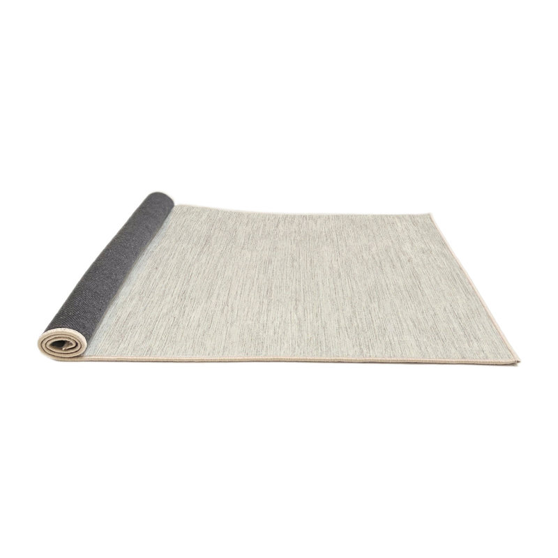 Tapis beige contemporain, Rond 5 pi
