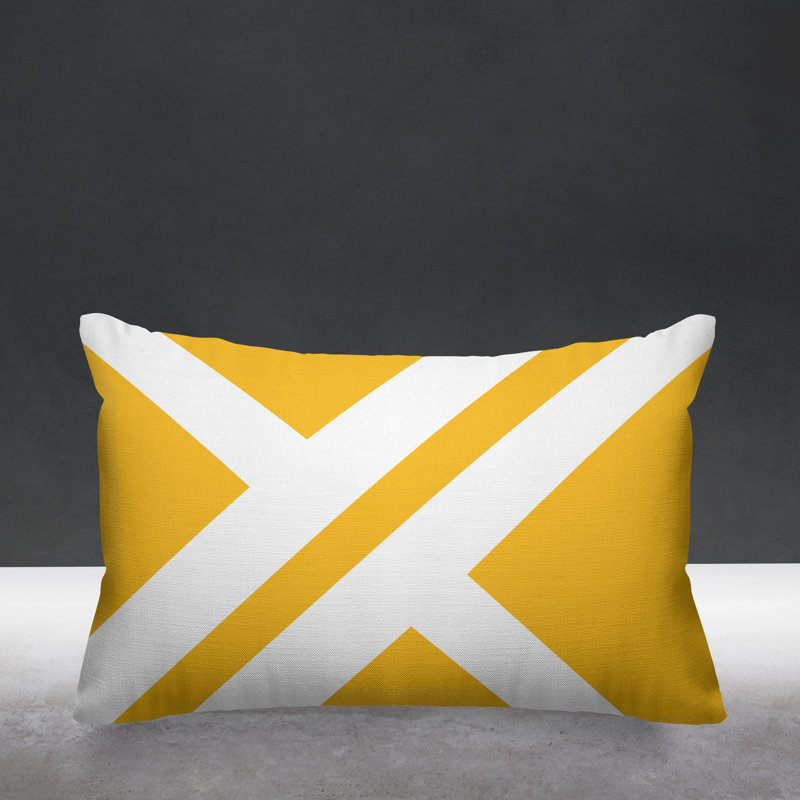 Coussin intérieur / extérieur Timber, Jaune