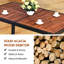 Ensemble de 7 chaises de jardin en rotin de patio avec coussins