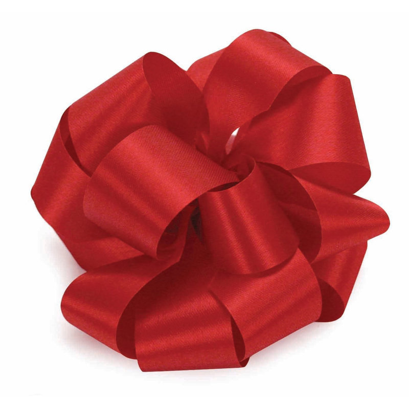 Ruban de 2,5 po X50YD, Rouge Fêtes