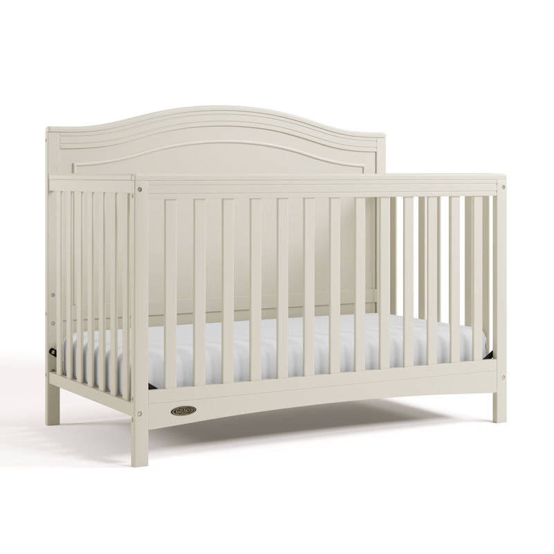 Lit de bébé convertible Paris 4 en 1, Avoine givrée, Lit à barreaux