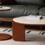 Table basse surélevée Table basse 100% bois de chêne massif avec plateau et plateau de table basse Largeur 100 x profondeur 60 x hauteur 45 cm Bureau d'étude Facile à assembler