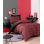 Ensemble de housse de couette Luxury Christmas - rouge, housse de couette 53,2 po x 78,7 po et taie d'oreiller 31,5 po x 31,5 po | 65% coton / 35% polyester, lavable à la machine à 30 ° C | Impression élégante de pigments, fermeture à boutons pour couette