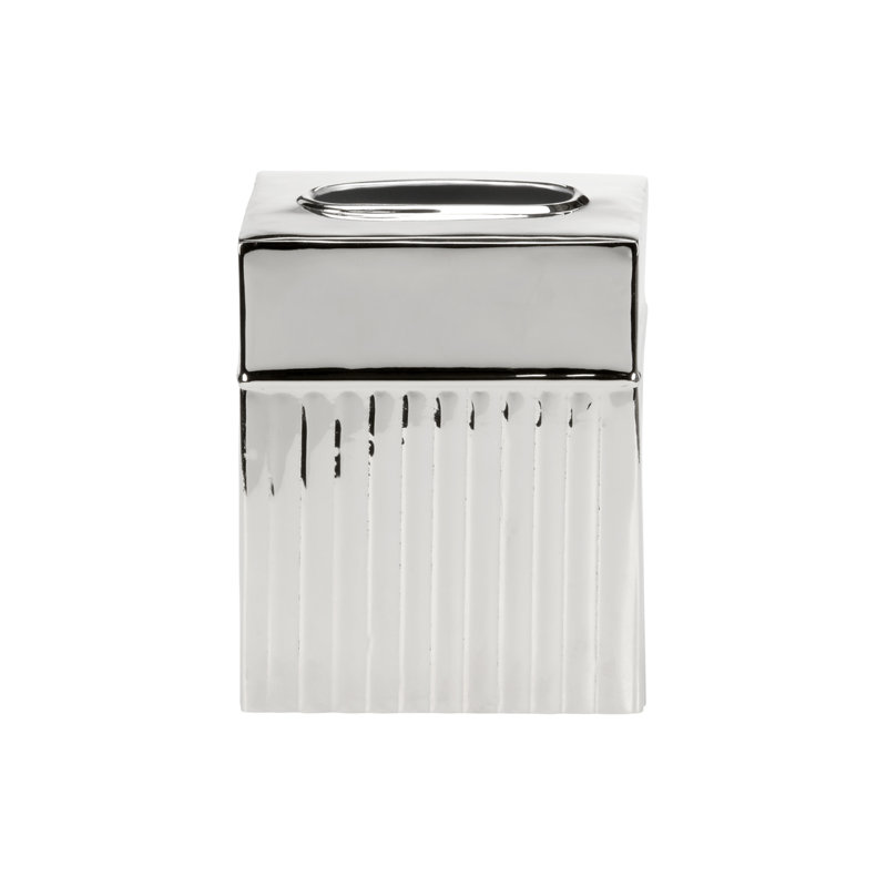 Couvercle pour boîte à mouchoirs Wallace, Nickel poli