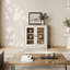 Vitrine de rangement modulaire avec portes (ensemble de 1), blanc-1068380552