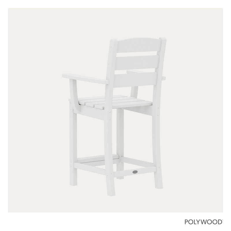 Lakeside Counter Arm Chair, White