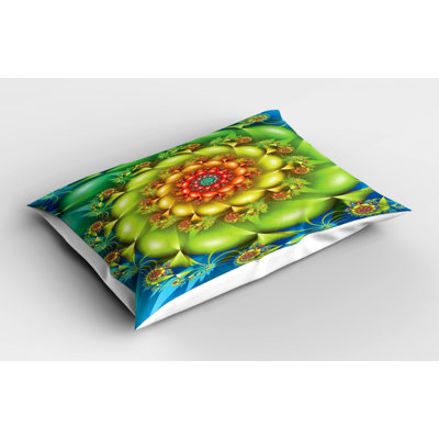 Trippy Polyester Floral Sham Set
