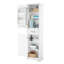 Armoire de rangement haute pour salle de bain, armoire de rangement autoportante avec portes et tablettes réglables, armoire de salle de bain pour salle de bain organisée