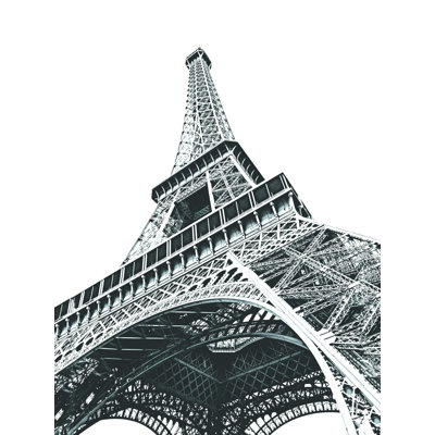 " Black And White Eiffel Tower "