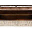 Banc de rangement en bois brun Angeles avec siège et dossier capitonnés en similicuir 47 po x 20 po x 31,5 po Angeles