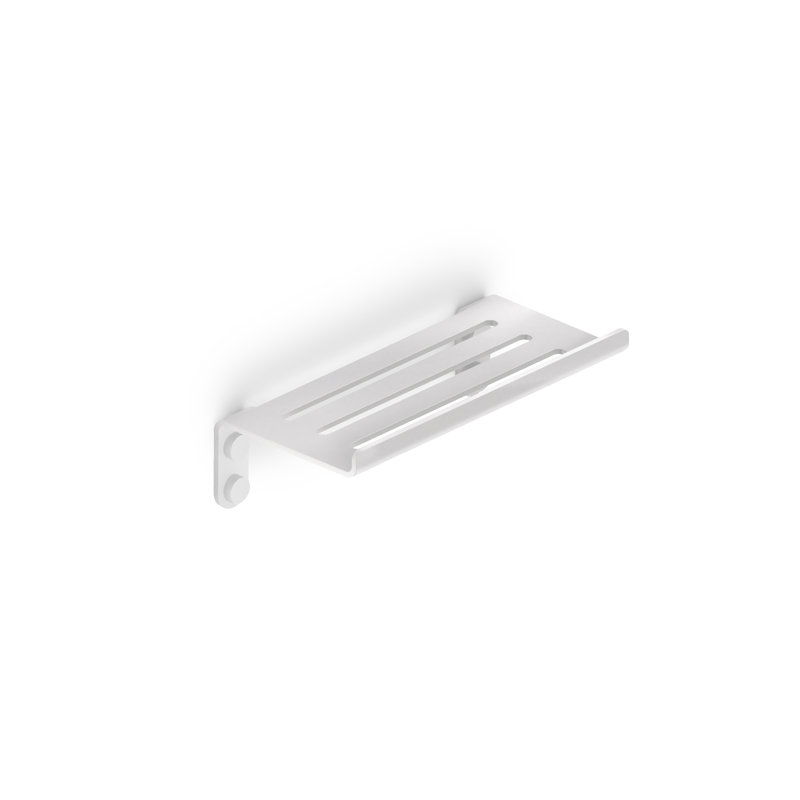 Tomko Square Metal Accent Shelf;Basket, White, 8.4cm H x 30cm W x 12.5cm D