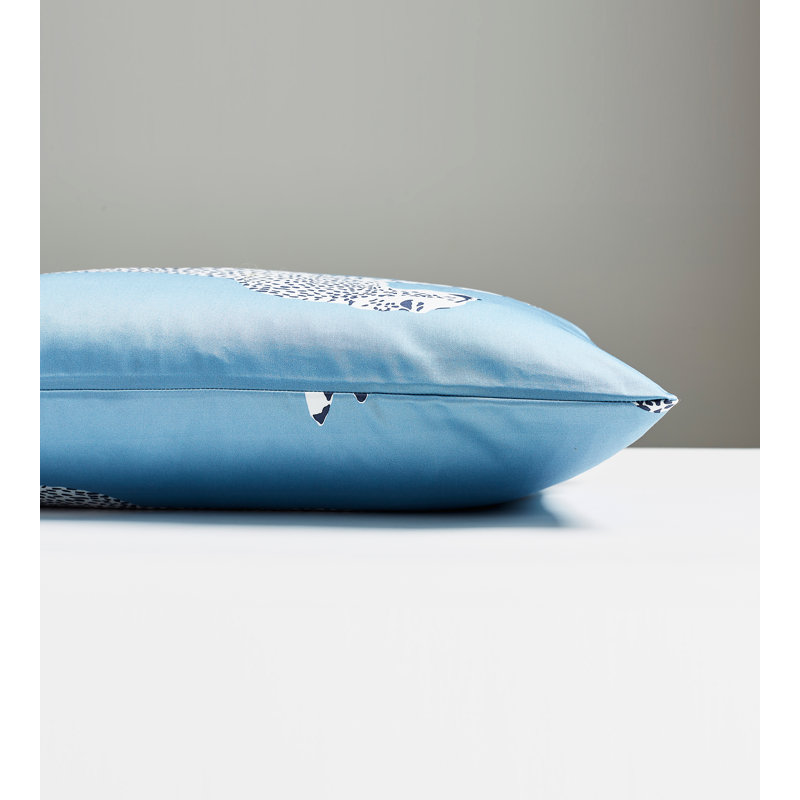 Leaping Cheetah Sahara Lumbar Pillow, Cloud Nine