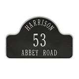 Lexy 3-Line Wall Address Plaque