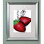 « fraise splash ii », impression sur toile encadrée-15721069