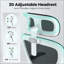 Chaise de bureau ergonomique, chaise de bureau avec appui-tête, chaise d'ordinateur à haut dossier avec accoudoirs et support lombaire réglable pour la salle d'étude de bureau à domicile-871544174-871544175