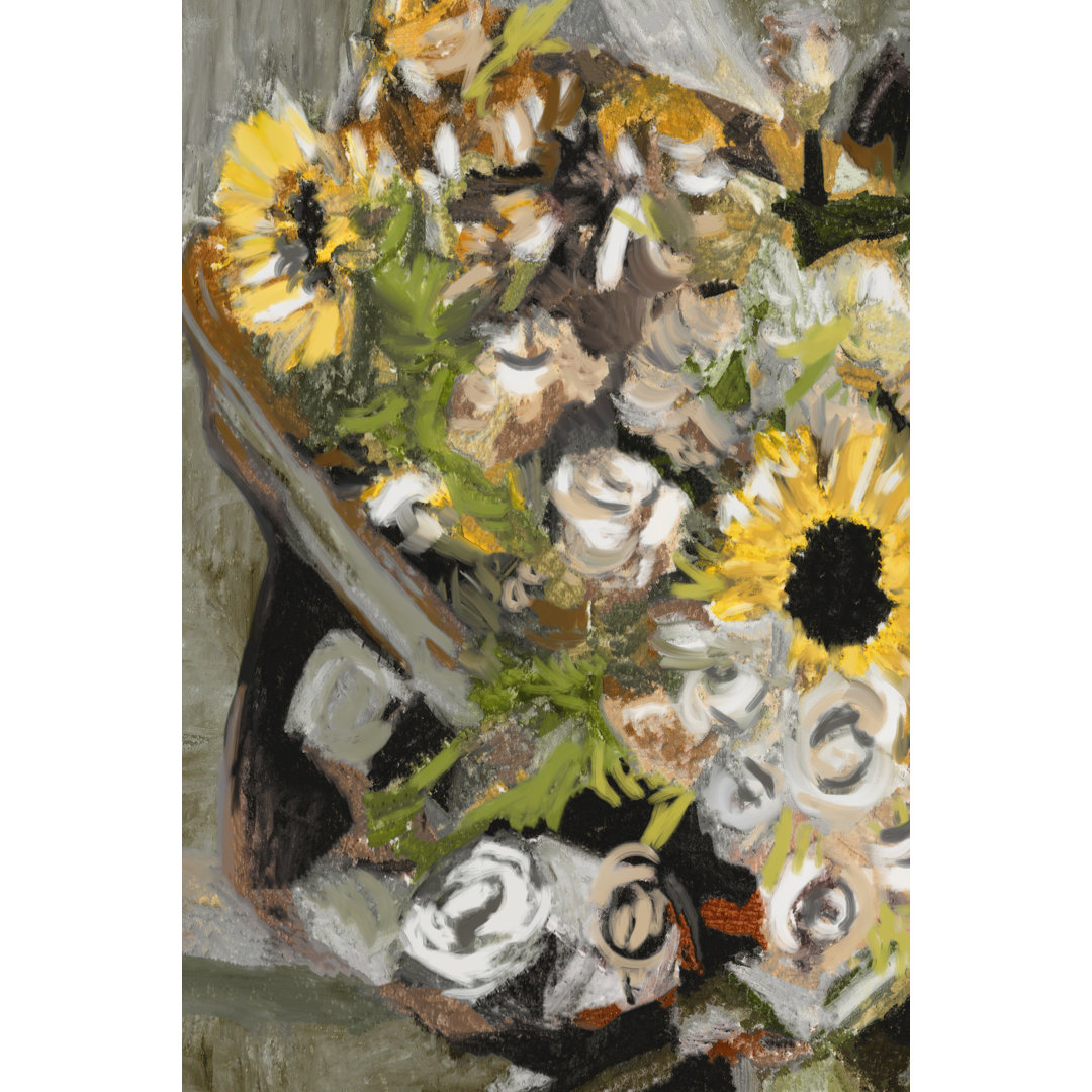 Sunflower Bouquet I by Melissa Wang - Wrapped Canvas Painting