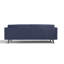 Canapé modulaire à accoudoirs carrés en cuir véritable 87 po Mekhi-268931586