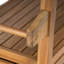 Chariot-bar d'extérieur en bois d'acacia pour patio-128970336