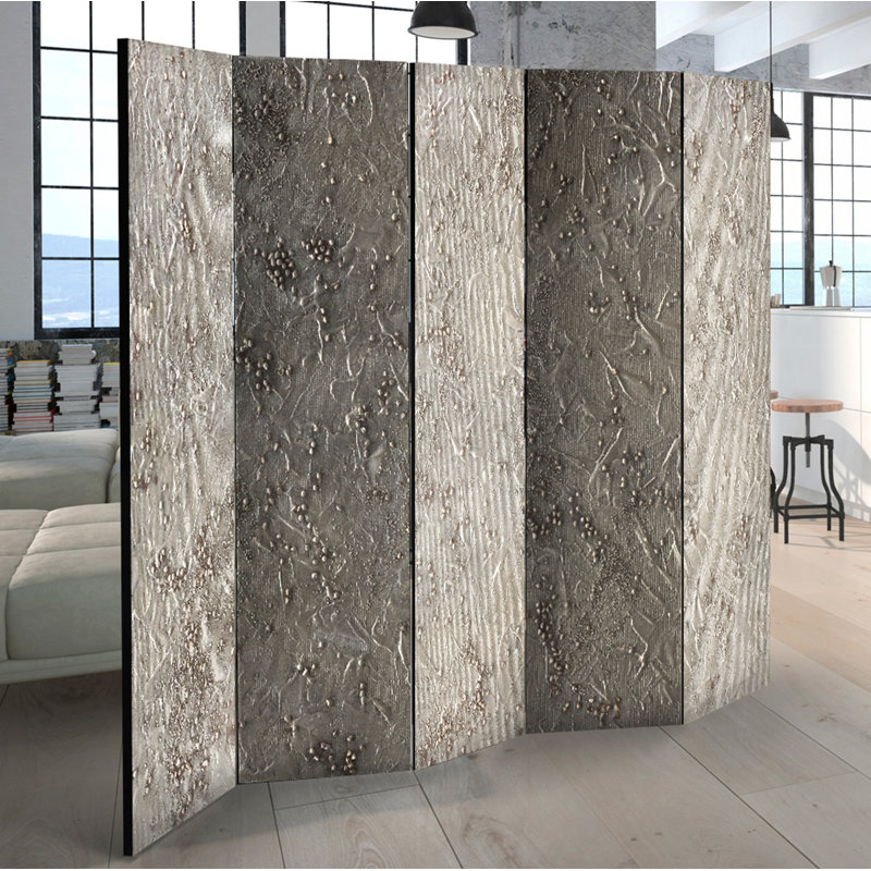 Ordaz Solid Wood Folding Room Divider, 5