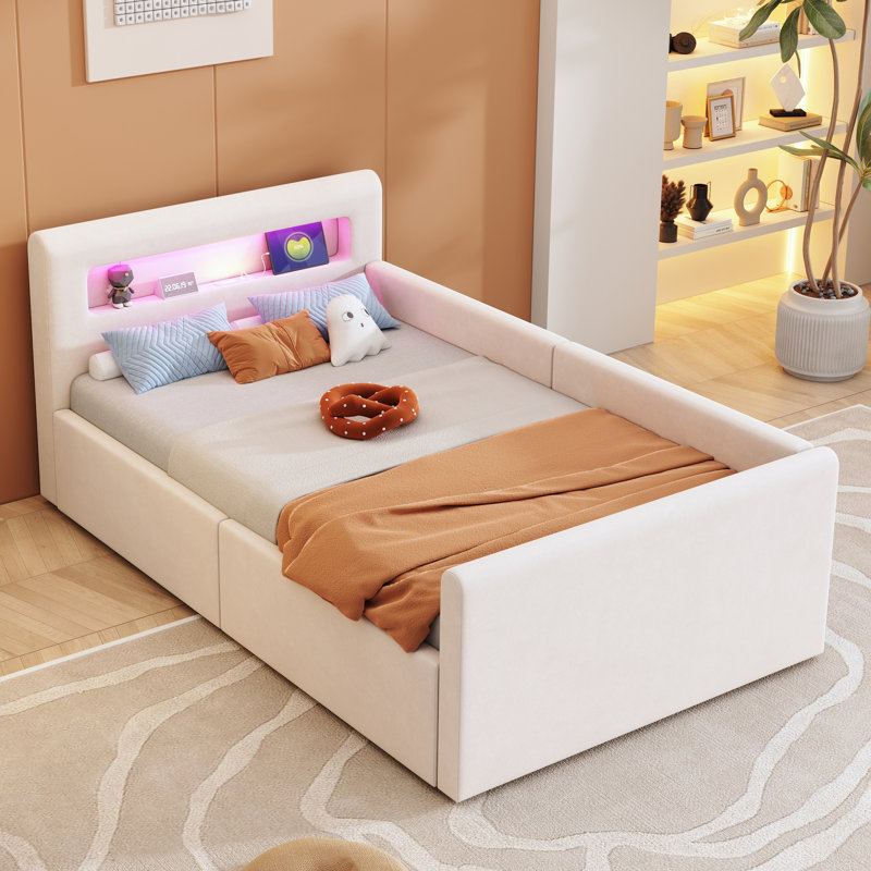 Bed, Beige