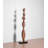 Retro Abstract Cedarwood Marble Base Sculpture Decoration Item