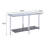 Sofa Table, Chrome & Glass