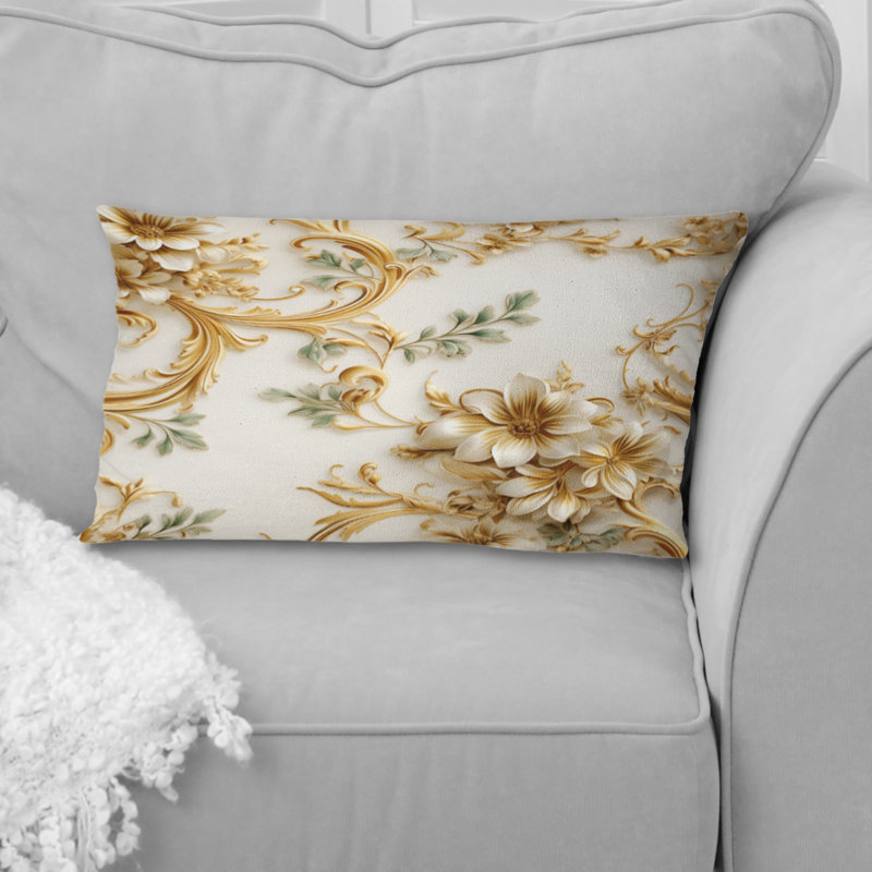 Polyester Lumbar Rectangular Pillow Cover & Insert