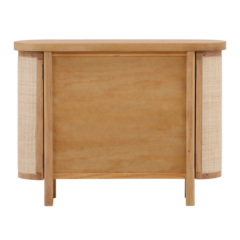 Elara 36" Tall 2-Door Sideboard Cabinet, Natural