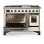 Majestic III Series 48 Inch Dual Fuel Range with 5 Sealed Burners, Griddle, Frenchtop in Matte Graphite (Liquid Propane, Burnished Trim)-934303599-934303584-934303592