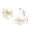 Lustre transitionnel 8 feuilles en acrylique blanc-423574371