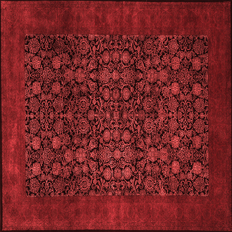 Floral Indoor Rug, Square 5'