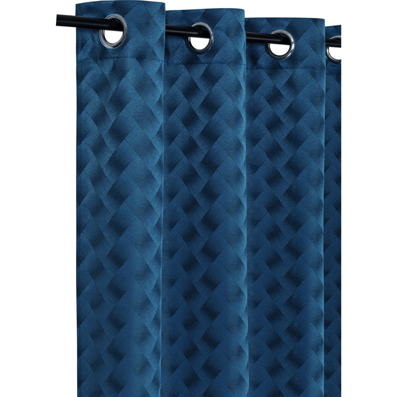 Room Darkening Curtain Single Panel, Navy