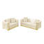 Ensemble canapé Chesterfield convertible 2 pièces en velours avec causeuse-135317385