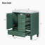 Ensemble de meuble-lavabo simple autoportant 30 po avec plateau en céramique Landingham