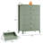42.9" Tall Fluted 5 Drawer Dresser for Bedroom, Modern Wood Chest of Drawers Storage Organizer Cabinet-1082091751
