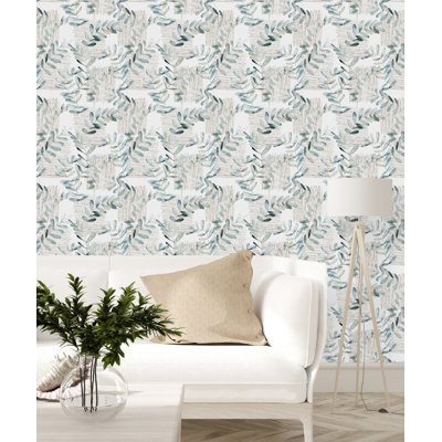 Rouleau de papier peint L 18,75 pi x l 25 po Leaves