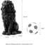 Statue de lion gardien en résine pour l'extérieur