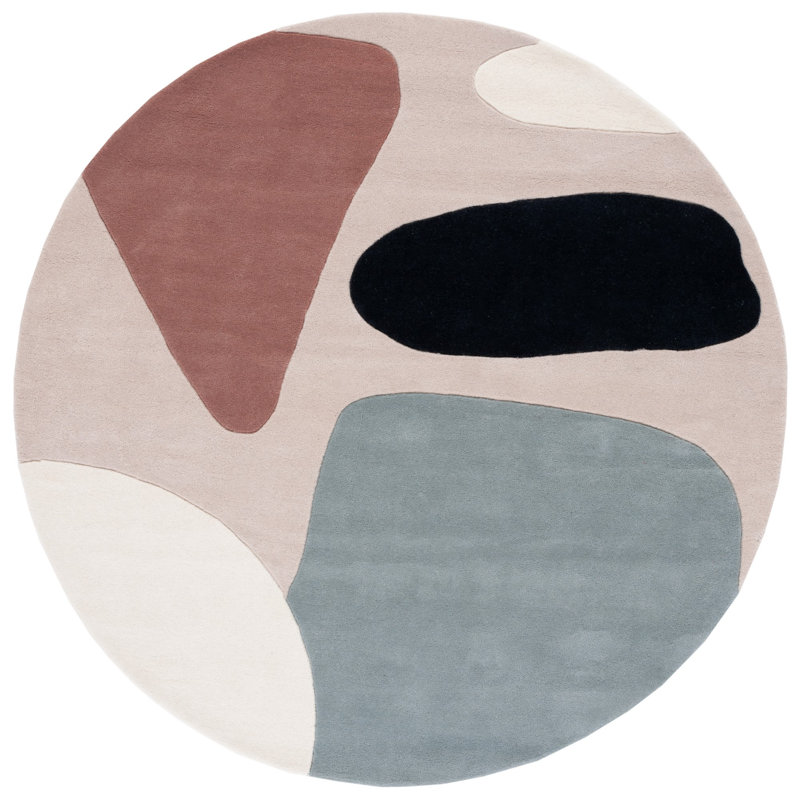 Heideman Hand Tufted New Zealand Wool Rug, Round 7'